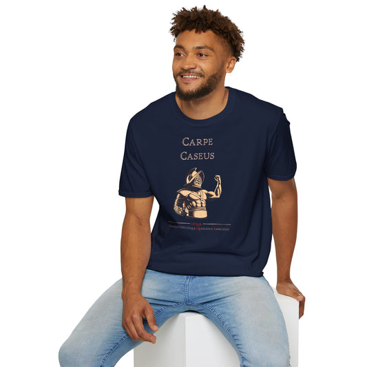 Carpe Caseus Gladiator T-Shirt – Seize the Cheese in Style