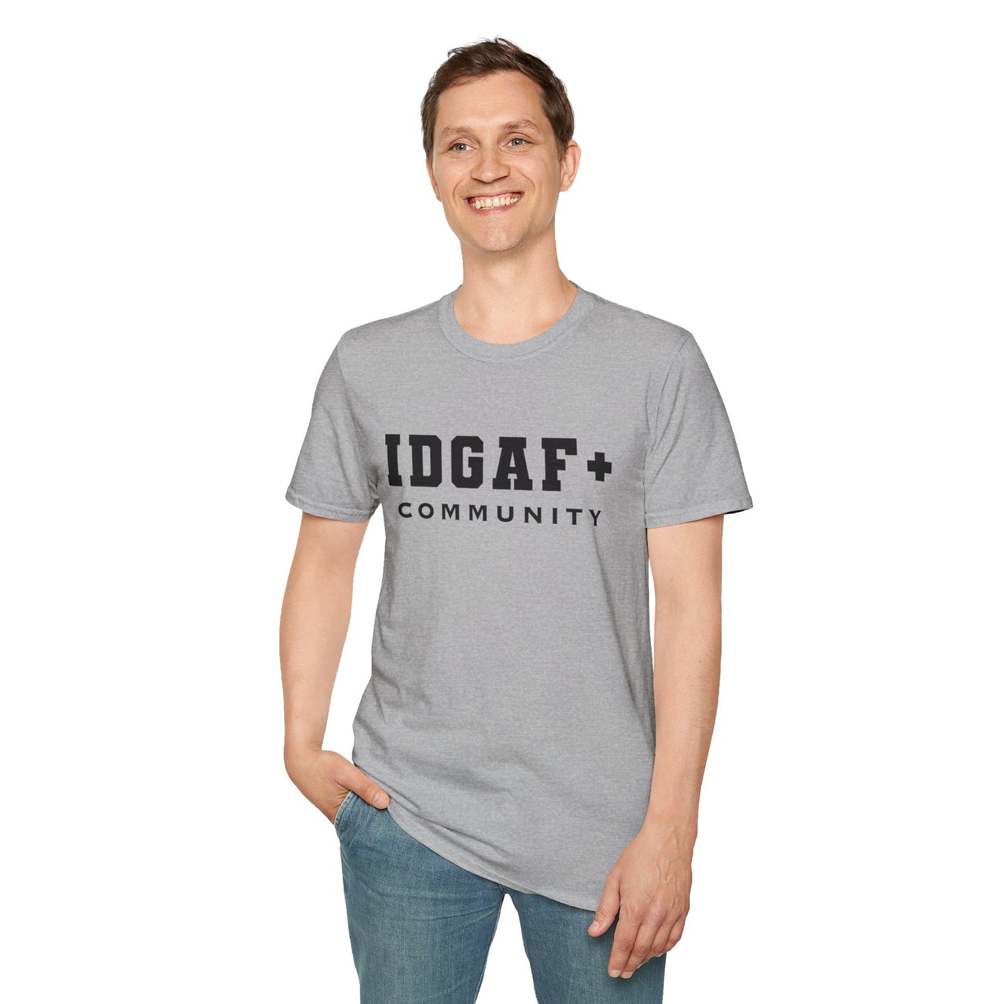 IDGAF+ Community T-Shirt – For the Bold, Unapologetic, and Inclusive