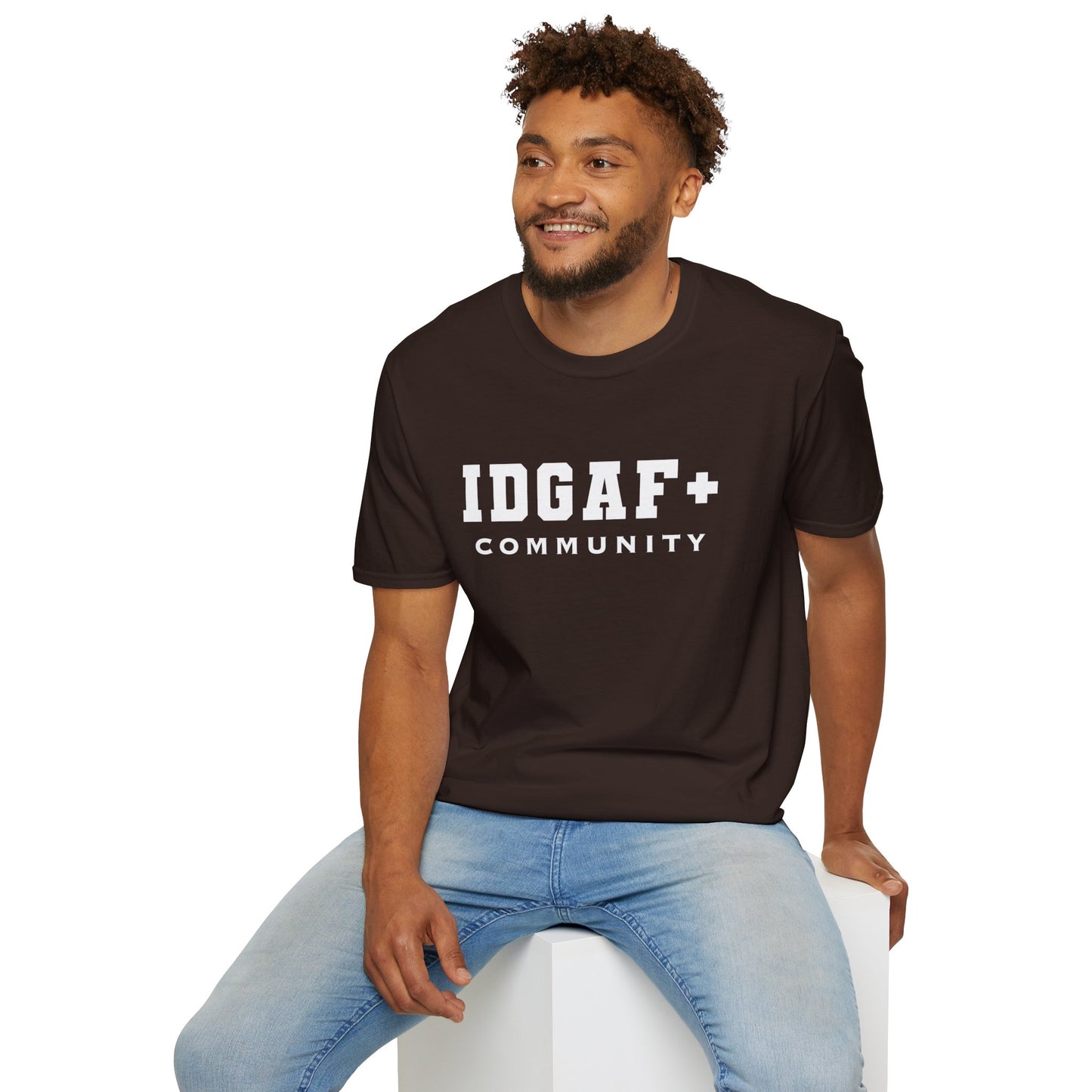 IDGAF+ Community T-Shirt – For the Bold, Unapologetic, and Inclusive