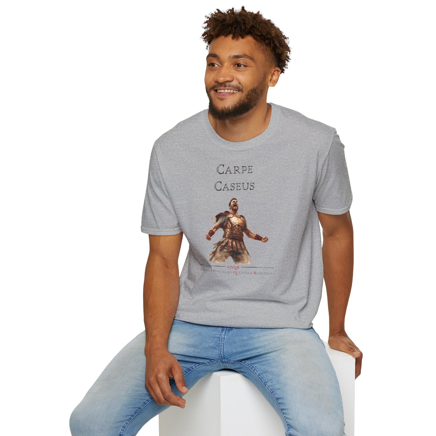 Carpe Caseus Gladiator T-Shirt – Seize the Cheese in Style