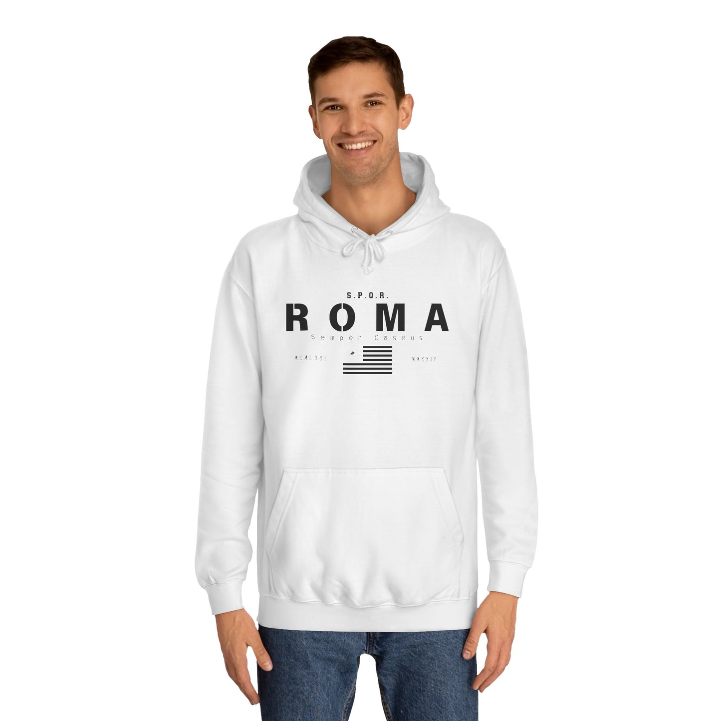 Roma Flag Hoodie – S.P.Q.R. Semper Caseus