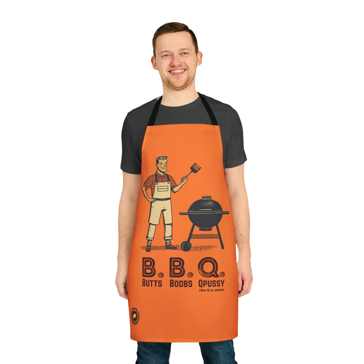 BBQ Apron – Butts, Boobs, Q… (The Q is Silent)