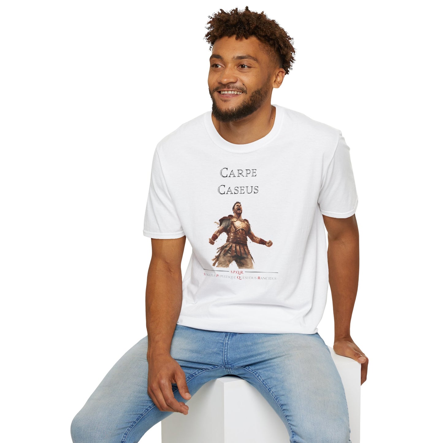 Carpe Caseus Gladiator T-Shirt – Seize the Cheese in Style