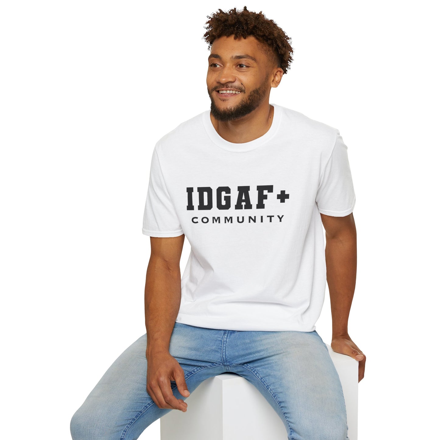 IDGAF+ Community T-Shirt – For the Bold, Unapologetic, and Inclusive