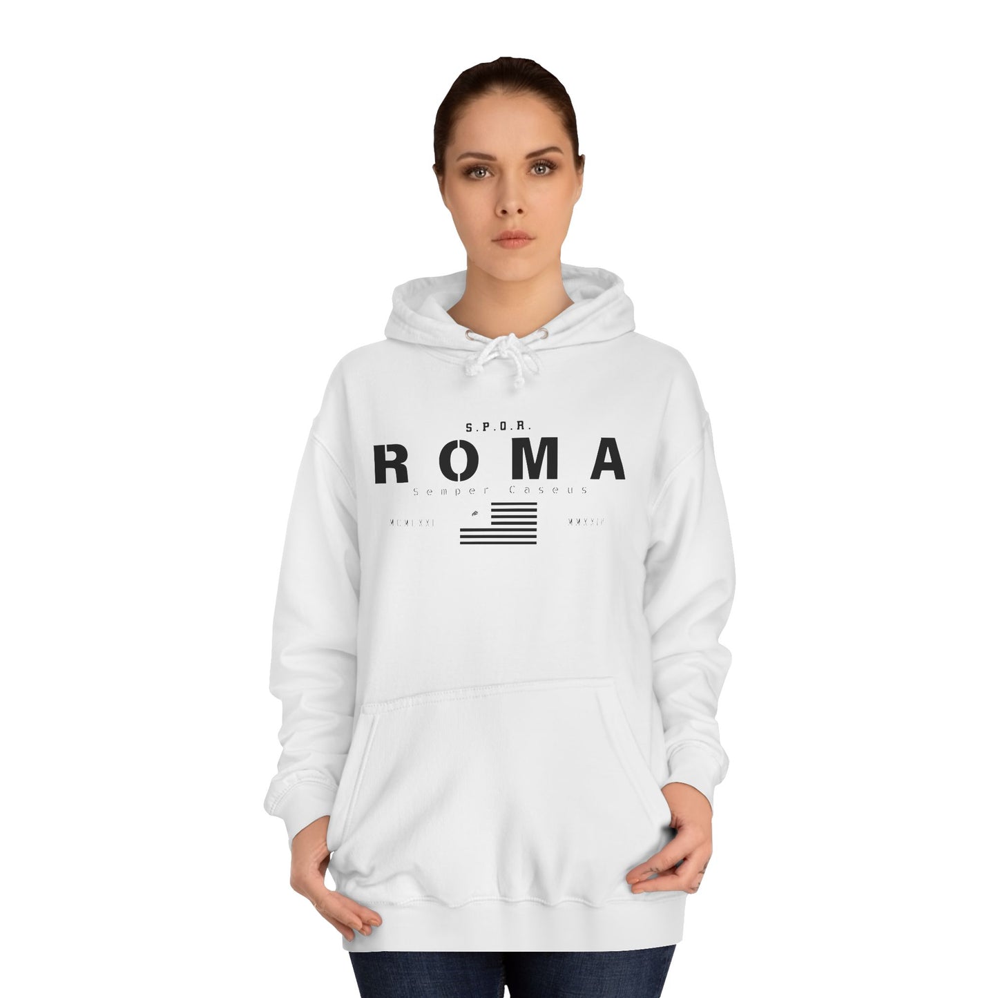 Roma Flag Hoodie – S.P.Q.R. Semper Caseus