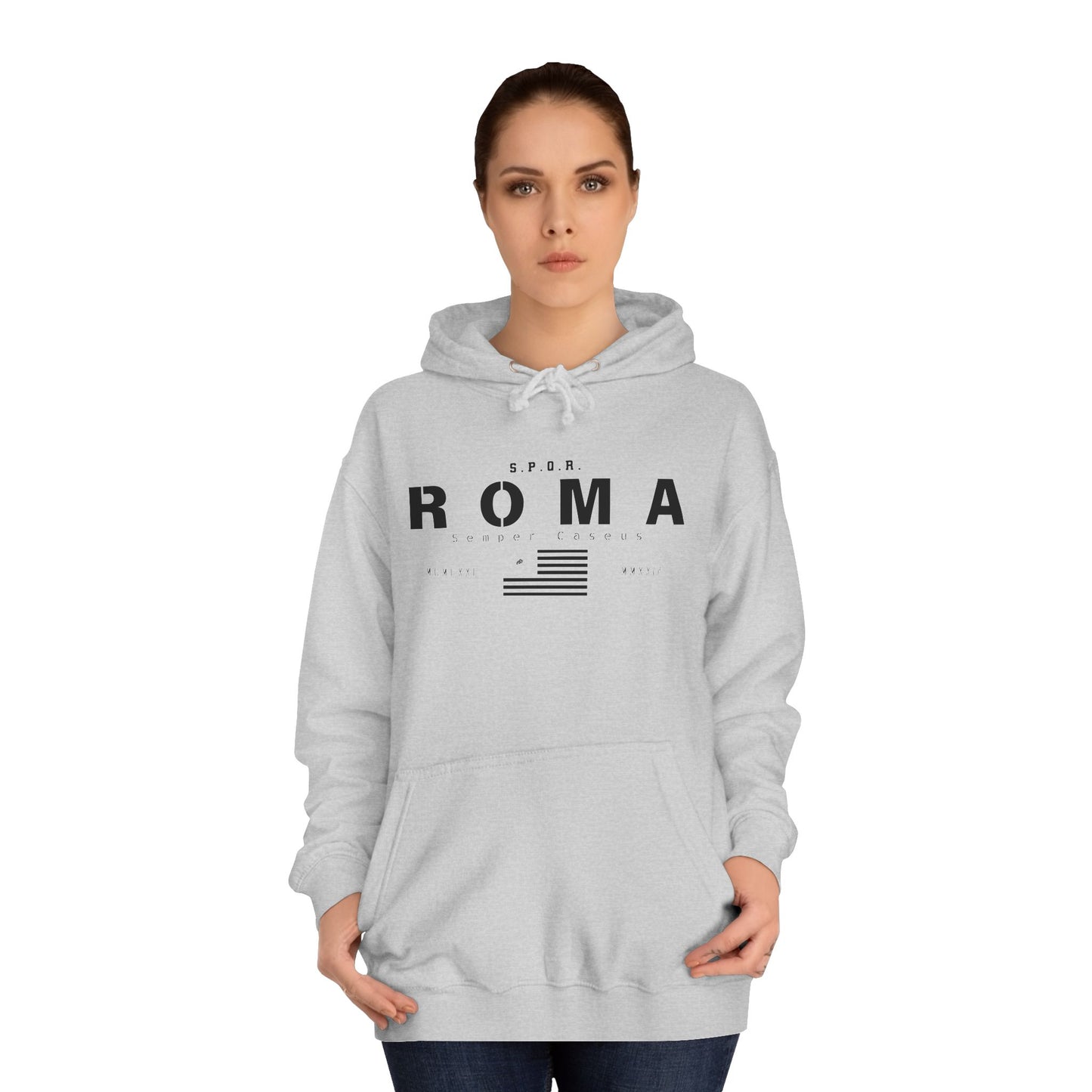 Roma Flag Hoodie – S.P.Q.R. Semper Caseus