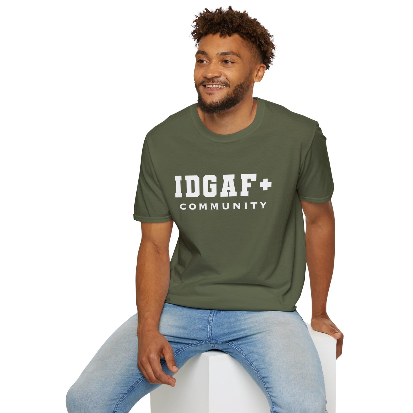 IDGAF+ Community T-Shirt – For the Bold, Unapologetic, and Inclusive