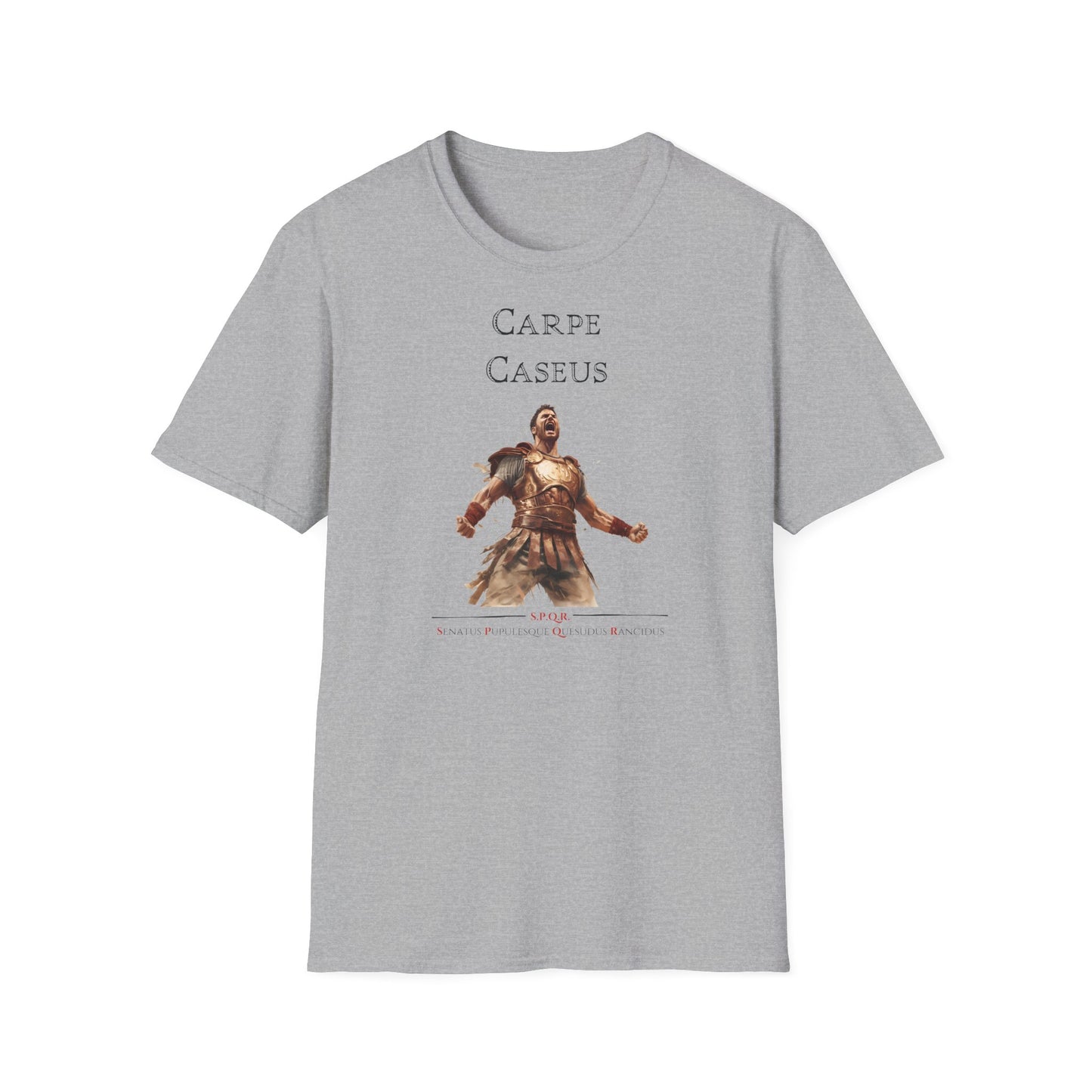 Carpe Caseus Gladiator T-Shirt – Seize the Cheese in Style