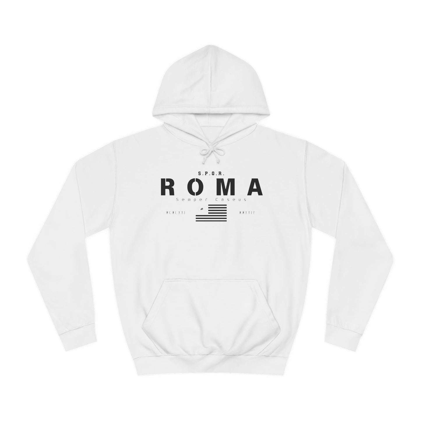 Roma Flag Hoodie – S.P.Q.R. Semper Caseus