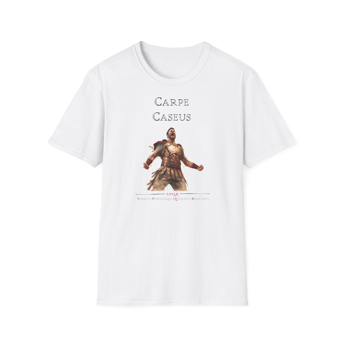 Carpe Caseus Gladiator T-Shirt – Seize the Cheese in Style