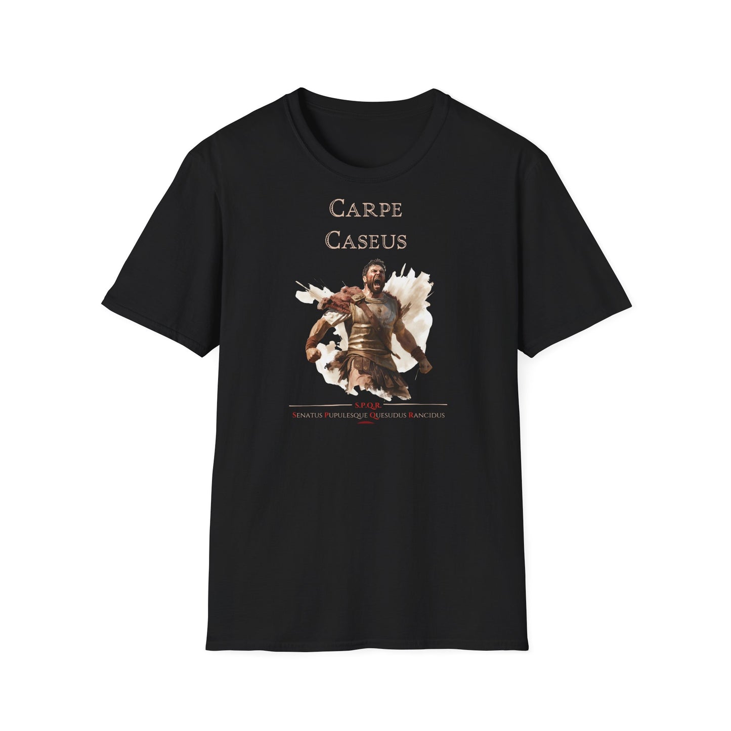 Carpe Caseus Gladiator T-Shirt – Seize the Cheese in Style